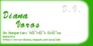 diana voros business card